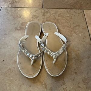 Elegant Tan Embellished Sandals